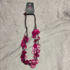 Paparazzi Fuchsia Disc Necklace